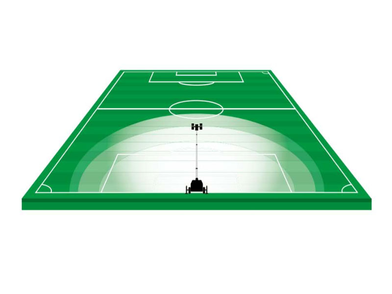 Lichtmast X-Battery 4 x 100 Watt LED | Bouwplaats-Inrichting.nl Lichtmast X-Battery 4 x 100 Watt LED | Bouwplaats-Inrichting.nl